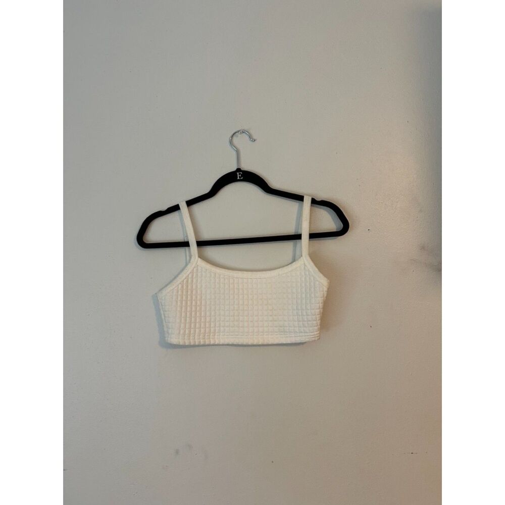 Title Amazon Waffle Knit 2-Piece Set – Bra Top & Sweatpants Lounge Set